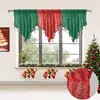 Ventas Directas de Fábrica Fábrica de Comercio Exterior Cortinas y Visillos Terminados Nuevas Cortinas con Lentejuelas Amazon Cenefa Triangular Navideña Cortinas