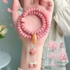Pulsera de Raíz de Bodhi Rosa y Morada Más Vendida en Transmisión en Vivo con Cuentas de Ábaco Flor de Ciruelo, Joyería de Estilo Chino Nuevo de Doble Círculo, Pulsera de Amistad para Mujeres, Al por Mayor