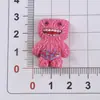 Monstruo Brotando de Dibujos Animados, Monstruo Dentudo, Accesorios Populares de Resina para Bricolaje, Pasadores Hechos a Mano, Accesorios para el Cabello, Pegatinas para Vasos de Agua, Creativo