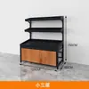 Supermercado Estilo Yonghui Comercial Prateleira de Aço e Madeira para Frutas e Verduras Ilha de Exposição Rack para Loja de Frutas Produtos Frescos Prateleira para Frutas e Verduras