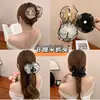 Elegante Clip de Pinza para el Cabello de Flor de Malla de Trébol de Cinco Hojas Nuevo Estilo 2025 Pinza para el Cabello Pinza de Tiburón de Alta Calidad Pinza Pagotto para la Cabeza