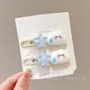 Pinzas florales para el pelo estilo coreano para mujer, pinzas laterales elegantes y exquisitas, pasadores de lazo lindos, pasadores de colores al por mayor