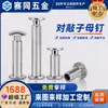 Remache Hinge de Acero Inoxidable 304 Cabeza Plana Redonda para Remachar para Libro Mayor, Remache Personalizado No Estándar M4M5