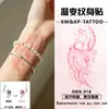 Pegatinas de Tatuaje Temporales de Alas de Ángel que Cambian de Color para Brazos y Muñecas, Unisex, Impermeables, de Larga Duración, Lavables, Diseños Pequeños