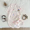 Pijama Casual de Verano con Dibujos Animados Dulces para Mujer 2026, Vestido Suelto Cómodo y Suave, Bata de Casa para Mujer