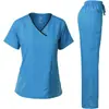Trajes de quirófano de dos piezas más vendidos en Europa y América para personal médico, clínicas dentales y ropa de trabajo profesional al por mayor