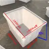 Caja de cultivo de pescado para tendón de res PE, tanque de agua de plástico, caja de acuicultura 50-2000L, gruesa, resistente a caídas, no se pudre, caja cuadrada para rotación