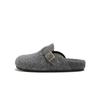 Yuanlitong Estilo Nuevo de Invierno Zapatillas Cálidas de Felpa Gruesa que Aumentan la Altura con Piel Sintética para Mujer, Mocasines sin Talón Estilo Birkenstock Zapatos de Algodón para Mujer