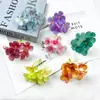 Cadena de Flores Artificiales de Begonia, Tocado de Cabeza de Flor Falsa de Tela de Seda DIY, Kit de Materiales para Corona, Accesorios, Accesorios Florales para Fotografía de Hogar
