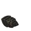 Etiquetas en Stock Blancas y Negras con Diseño de Hoja Dorada en Foil para Tarjetas de Regalo, Decoración de Regalos, Etiquetas Pequeñas, Accesorios Pequeños, Creativo para Bodas