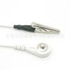Linha de Fisioterapia Personalizada 4.0 Eletrodo Fivela Macho para Clipe Jacaré Linha de Conexão Par de Clipes Cabo Condutor Fivela Macho 4.0mm