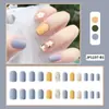Parches de Uñas Desgastables Personalizados, Uñas Desgastables de Alta Gama, Parches de Uñas Cortos Pintados a Mano, Parches Desgastables para Manicura al por Mayor