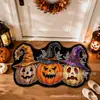 Tapete de chão especial em formato de Halloween, bestseller da TEMU, para ambientes internos e corredores, tapete de entrada de veludo antiderrapante