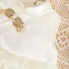 Verão Macacão Fino de 100 Dias para Recém-Nascido Um Ano de Idade Bebê Estilo Chinês Vestido de Princesa Bebê Moderno