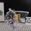 Bolsas transparentes con cordón y estampado de margaritas, adecuadas para empaques para llevar, repostería, como bolsas para pasteles o bolsas de compras de mano.