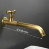 Grifo de Baño de Cobre Empotrado Estilo Ins Negro de 4 Puntos Extendido para Trapeador de Piscina Fría Única Cuenca de Baño Antiguo A prueba de Salpicaduras