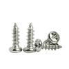 Tornillo de cabeza redonda dura niquelada PA M2.2-M5 con cabeza plana y cola puntiaguda GB845, tornillo electrónico pequeño