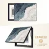 Pintura Decorativa Minimalista Abstrata para Caixa de Medidor Elétrico de Sala de Estar, Tampa para Caixa de Distribuição de Energia sem Furos, Arte de Parede Moderna para Caixa de Medidor Elétrico de Sala de Jantar