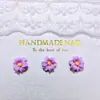 Nuevos accesorios para decoración de uñas serie floral de color sólido, florecitas frescas de primavera, flores tridimensionales, uñas postizas, pinzas para el cabello, accesorios de resina