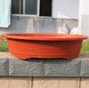Vaso de Flor de Plástico Oval Espesso Extra Grande Imitação de Argila Não Tem Medo do Sol Estilo Vaso para Bonsai Vaso para Plantio de Vegetais na Varanda