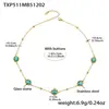 Acero Inoxidable Colorido Facetado Geométrico Piedra de Vidrio Redonda Collar Pulsera Pendientes Joyería de Nicho Retro de Lujo Ligero