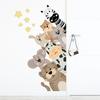 Nova LD93028 desenhos animados espreitando pequenos animais adesivos de parede crianças quarto jardim de infância decoração adesivos de PVC autoadesivo