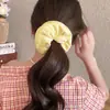 Lazo de Pelo de Crema Coreano tipo Bollo para Mujeres, Gama Alta, Dulce y Lindo Cuerda para el Pelo de Bola