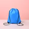 Mochila Saco com Cordão de Poliéster Mochila Esportiva ao Ar Livre Bolsa de Tecido Oxford Cordão Conveniente Basquete Saco de Armazenamento Impermeável