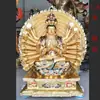 Ornaments de Guanyin das Mil Mãos Estátuas de Buda Adoradas no Mar da China Meridional Estátuas do Bodhisattva Guanyin Adoradas no Templo Guanyin das Mil Mãos e Mil Olhos
