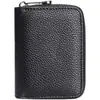 Porta-cartões simples tipo sanfona pu cor sólida sofisticado masculino e feminino porta-moedas multi-cartões grande capacidade certificado carteira de motorista conjunto de cartões compacto