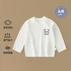 Camiseta de Bebê Manga Comprida Primavera & Outono Blusas de Meninas Algodão Puro Roupa Infantil de Bebê Roupa Infantil para Usar por Baixo Roupa de Primavera
