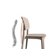 Silla de plástico para el hogar, mesa de comedor gruesa, cómoda, sedentaria, comercial, moderna, sencilla, con respaldo, estilo nórdico.