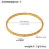 Enigma Europa e Estados Unidos moda pulseira de fivela de anel fino aço inoxidável banhado a cor ouro real 18K pulseira de luxo leve atacado