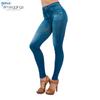 Pantalones de yoga europeos y americanos para realzar la cadera, ropa exterior estampada, pantalones de terciopelo cepillado, leggings nuevos de imitación de mezclilla 2023