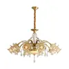 Candelabro de restaurante veneciano italiano, candelabro de cristal de vidrio hecho a mano elegante de alta gama estilo palacio francés