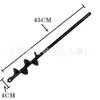 Atacado de fábrica broca manual de haste espiral pequena broca de solo para plantar flores cavar terra solta broca portátil de haste curta