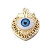 Colgante Retro Ojo del Diablo Aleación Diamante Ojo de Palma Estrella de Cinco Puntas Amor DIY Accesorios de Joyería Hechos a Mano