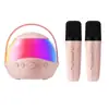 Caixa de Som Bluetooth FCC com Microfones Duplos, Combo de Microfone e Caixa de Som Sem Fio para Exterior, Caixa de Som para Karaokê Doméstico com Microfone, Transfronteiriço