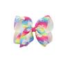 Amazon Europeia e Americana AliExpress Presilha de Cabelo Laço Unicórnio Presilha de Cabelo Infantil Acessórios de Cabelo JOJO Cavalo Arco-Íris 6 polegadas