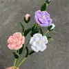 Material de Camelia Acabado para Palitos Retorcidos, Proveedor de Flores Decorativas Hechas a Mano, Material de Flor de Pulpo, Flor Artificial