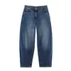 Ins atacado de roupas femininas estilo europeu e americano 2026 Outono Novo Jeans Versátil com Caimento Balão Cintura Média 6840257
