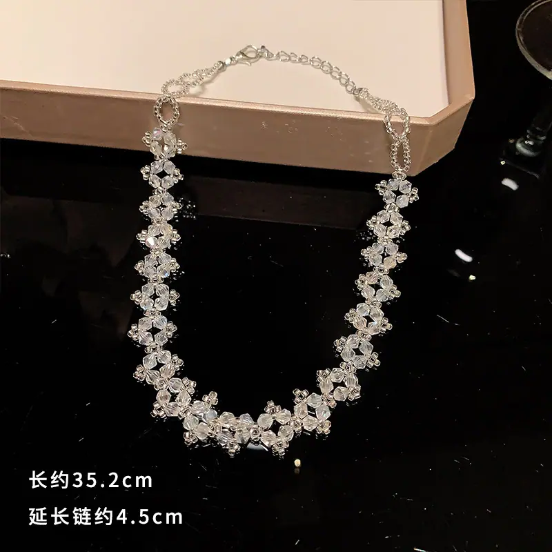 BM0238大小水晶项链