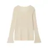 Traje de Top y Pantalones de Malla Metálica con Cuello Recto y Mangas Largas, Popular de Moda Europea y Americana en Amazon Aliexpress