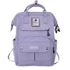 Mochila de Grande Capacidade de Uso Duplo para Escola, Deslocamento, Portátil, Multi-Compartimentos, Bolso Frontal Multi-Bolsos, Bolsos Laterais
