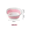 Lavabo plegable portátil de plástico para el hogar, estudiante, dormitorio, lavandería, baño, baño de pies, portátil de viaje