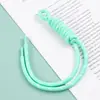 Colgante Llavero Cuerda Trenzada Hecha a Mano Estilo Miu Lanyard para Teléfono Decoración Retro de Moda para Mochila y Bolso Escolar