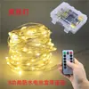 Nº 5 2 3 Caixa de Bateria fio de cobre led cordão de luz produtos de Natal para exterior decoração de feriado e casamento cordão de luz de fio de couro