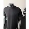 2026 Verano Nuevo Camiseta de Manga Corta para Hombre Corte Regular Cuello Redondo Liso Moda Juvenil Casual Camiseta de Color Sólido Patchwork
