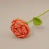 Buquê de Rosas em Crochê Gradiente Feito à Mão, Rosas Tecidas Simuladas, Presente para o Festival Qixi e Dia dos Professores, Flores Eternas