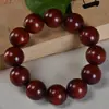 Pulseira de sândalo vermelho lobular boutique com contas de sândalo vermelho sangue da Zâmbia 108 contas pulseira estrela dourada para homens e mulheres lote de presente